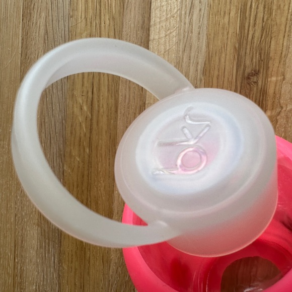 bkr Silicone & Glass Water Bottle BPA Free 16oz / 500 ml Rosy colorway - Picture 6 of 9